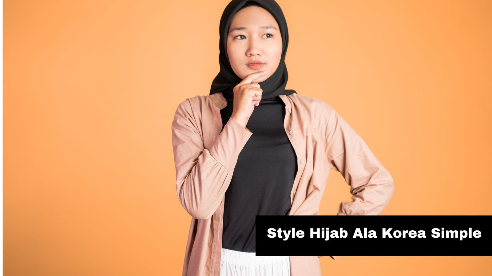 Gaya Hijab ala Korea Simple